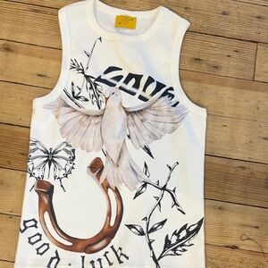 Ed Hardy White Graphic Tank Top